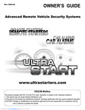 Ultra Start 606 Series Owner's Manual