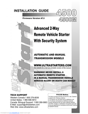 Ultra Start 4500 Installation Manual