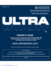 Ultra Start 2280 series Owner's Manual