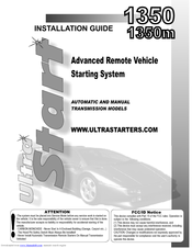 Ultra Start 1350 SERIES Installation Manual