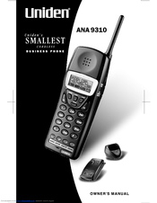 Uniden ANA 9310 Owner's Manual