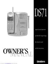Uniden DS71 Owner's Manual