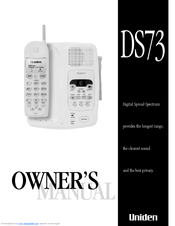 Uniden DS73 Owner's Manual