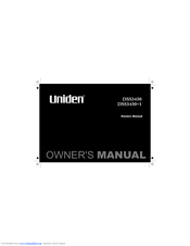 Uniden DSS3450+1 Owner's Manual