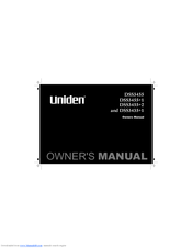 Uniden DSS3455+1 Owner's Manual