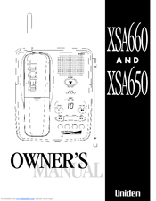 Uniden XSA650 Owner's Manual