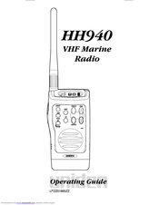 Uniden VHF HH940 Operating Manual