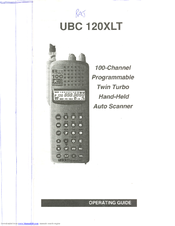 Uniden Bearcat UBC 120XLT Operating Manual