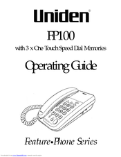 Uniden FP100 Operating Manual