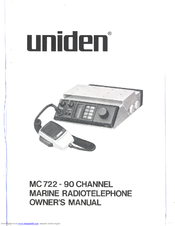 Uniden MC 722 Owner's Manual