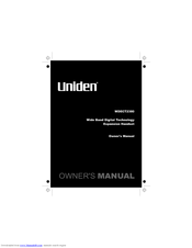 Uniden WDECT2380 Owner's Manual