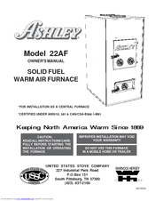 Ussc Ashley 22AF Owner's Manual