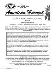 United States Stove American Harvest 6035 Owner's Manual