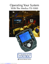 Universal Remote Control Medius TX-1000 Complete Control Owner's Manual