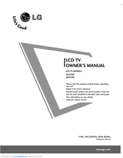 LG 20LS1RA Owner's Manual