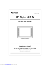 Venturer PLV16198 Instruction Manual
