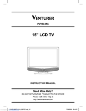 Venturer PLV76156 Instruction Manual