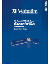 Verbatim Store 'n' Go Hi-Speed USB Quick Start Manual