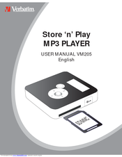 Verbatim Store 'n' Play VM-205 User Manual
