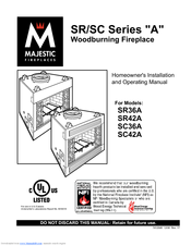Majestic SC36A Homeowner's Installation And Operating Manual