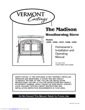 Vermont Castings Madison 1655 Installation And Operating Manual