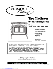 Vermont Castings Madison 1655 Homeowner's Installation And Operating Manual