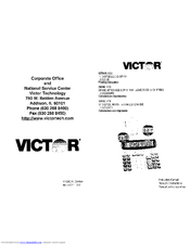 Victor 1228 Series Instruction Manual