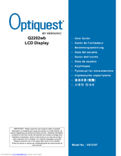 ViewSonic Q2202WB - Optiquest - 22