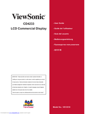 ViewSonic CD4233 User Manual