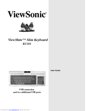ViewSonic KBM-KU-201 - ViewMate Slim Wired Keyboard User Manual