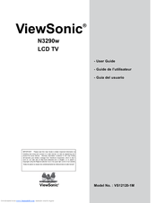 ViewSonic LCD TV VS12120-1M Guía Del Usuario