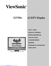 ViewSonic NextVision N2750w User Manual