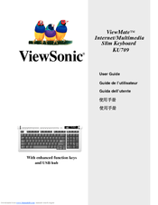 ViewSonic ViewMate KU709 User Manual