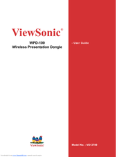 ViewSonic WPD-100 VS13789 User Manual