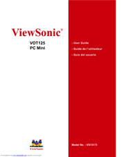 ViewSonic VS13172 Manual De L'utilisateur