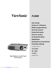 ViewSonic PJ500 User Manual