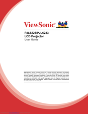 ViewSonic PJL6223 User Manual