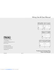 Viking Professional Custom VDSC5488BBR Use & Care Manual