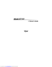 Viper 671XV Owner's Manual