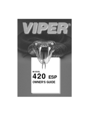Viper Car Alarm 420 ESP Owner's Manual