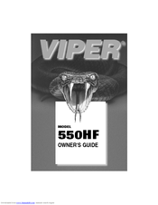 Viper Model 550HF Owner's Manual