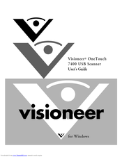 Visioneer OneTouch 7400 User Manual