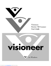 Visioneer Patriot 780 User Manual