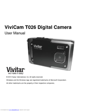 Vivitar ViviCam T026 User Manual