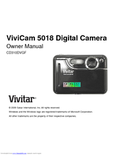 Vivitar ViviCam 5018 Owner's Manual