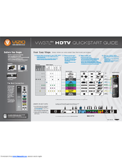 Vizio HDTV30A VW37L Quick Start Manual