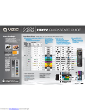 Vizio VL420M - 42in Full HDTV Quick Start Manual