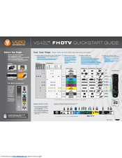 Vizio VS42LFHDTV10A Quick Start Manual