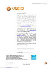 Vizio VP504F User Manual
