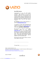 Vizio VW47L FHDTV10A User Manual